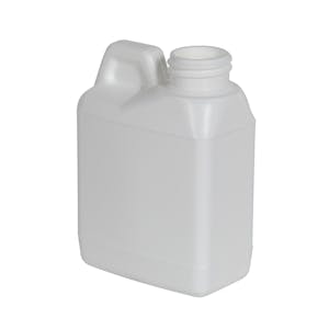 4 oz. White HDPE F-Style Jug with 24/400 Neck (Cap Sold Separately)