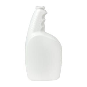 32 oz. White Pistol Grip HDPE Spray Bottle with 28/400 Neck (Sprayer or Cap Sold Separately)