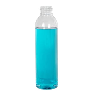 6 oz. Cosmo High Clarity PET Round Bottle with 24/410 Neck (Cap Sold Separately)