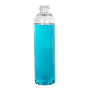 8 oz. Cosmo High Clarity PET Round Bottle with 24/410 Neck (Cap Sold Separately)