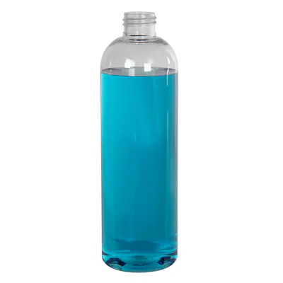 12 oz. Clear PET High Clarity Cosmo Round Bottle with 24/410 Neck (Cap Sold Separately)