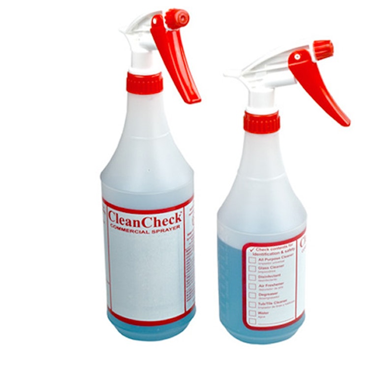 Plastic Spray Bottle (24oz 2 Pack) for Cleaning Solutions, Car