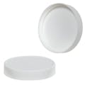63/400 White Ribbed Polypropylene Cap with F217 Liner