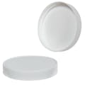89/400 White Ribbed Polypropylene Cap with F217 Liner