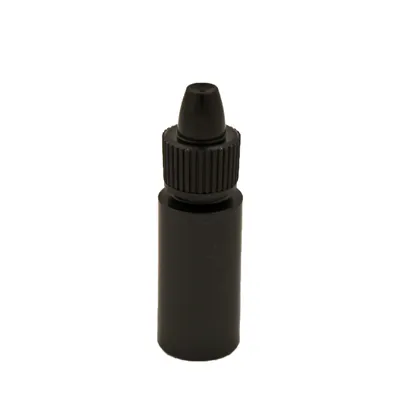 6mL Black LDPE Cylinder Bottle with 13mm Dropper Cap