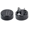 48/485 Black 3 Hole Flapper® Spice Cap with Pressure-Sensitive Foam Liner
