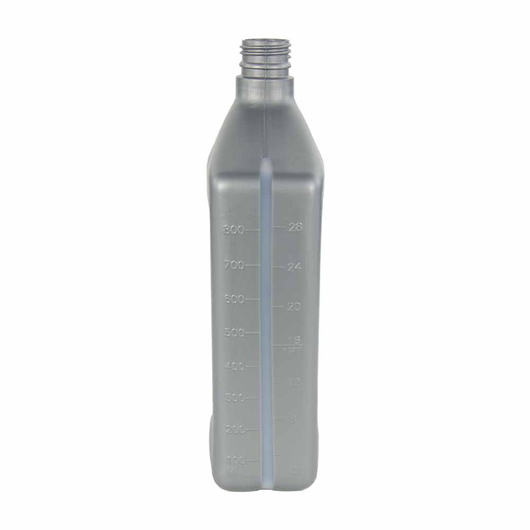 32 oz. Silver HDPE Oil Bottle with 28mm Neck (Cap Sold Separately)