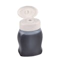 63mL Natural HDPE Oval Squeeze Water Enhancer Bottle with 14mm White Snap-top Cap