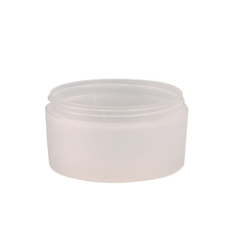 6 oz. Natural PP Plastic Thick Wall 89-400 Jar-Colored Lid