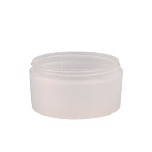 4 oz. Natural Frosted Polypropylene Double-Wall Round Jar with 89mm Neck (Cap Sold Separately)