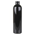6 oz. Black PET Cosmo Round Bottle with 24/410 Neck (Cap Sold Separately)