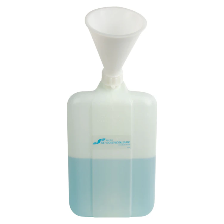 5 Gallon Natural HDPE Safety Waste Jug with Funnel Top