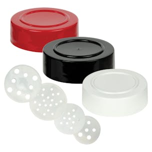 Spice Bottle Caps, Lids for Spice Jars, 43mm Standard, Fits Most Glass  Spice Bottles by SpiceLuxe