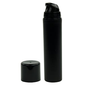 50mL Black Mini Airless Dispenser with Cap