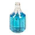 36 oz. Clear PET Mega Round Spray Bottle with Printed Scale & 28/400 Neck  (Sprayer Sold Separately)