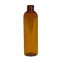 4 oz. Clarified Amber PET Cosmo Round Bottle with 20/410 Neck (Cap Sold Separately)