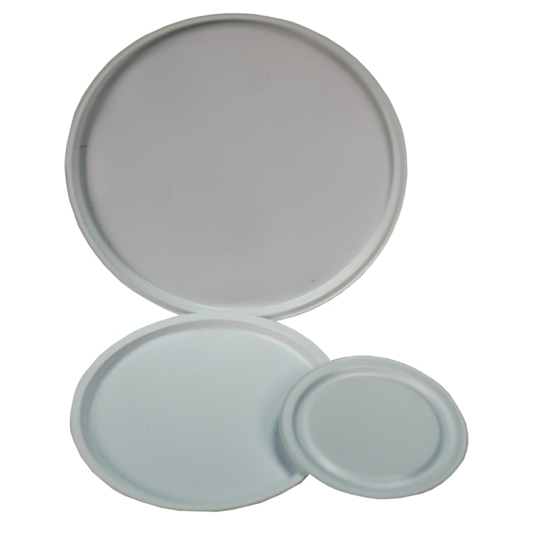 White PVC Jar Disc for 53mm Cap