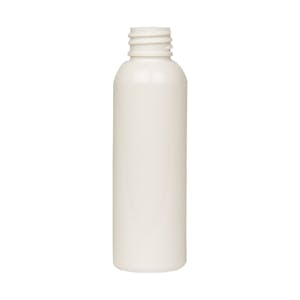 2 oz. White PET Cosmo Round Bottle with 20/410 Neck (Cap Sold Separately)