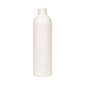 8 oz. White PET Cosmo Round Bottle with 24/410 Neck (Cap Sold Separately)