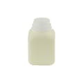 8 oz. Natural HDPE Square Dairy Bottle with 38mm Single Thread Neck (Cap Sold Separately)