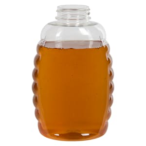 24 oz. (Honey Weight) Clear PET Queenline Bottle with 38/400 Neck  (Cap Sold Separately)