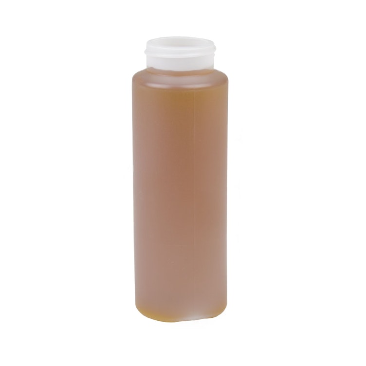12 oz. (Honey Weight) Natural HDPE Cylindrical Bottle with 38/400 Neck  (Cap Sold Separately)