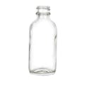 2 oz. Clear Glass Boston Round Bottle with 20/400 Neck (Cap Sold Separately)