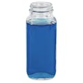 8 oz. Wide Mouth French Square Glass Bottle with 43/400 Neck  (Cap Sold Separately)