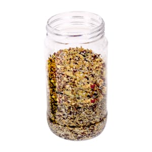 8 oz. Clear PET Round Jar with Label Panel & 53/400 Neck (Caps Sold Separately)