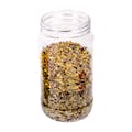 8 oz. Clear PET Round Jar with Label Panel & 53/400 Neck (Caps Sold Separately)