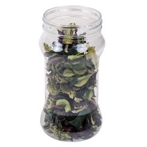 12 oz. Clear PET Hourglass Jar with 63/400 Neck (Cap Sold Separately)