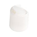 20/410 White Polypropylene Dispensing Disc-Top Cap with 0.270" Orifice