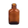 1 oz. Rockefeller Century Oval Amber Glass Bottle with 20/400 Neck  (Cap Sold Separately)