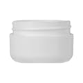 1/2 oz. White Polypropylene Dome Double-Wall Round Jar with 48/400 Neck (Cap Sold Separately)