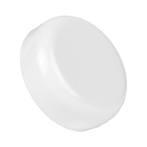 48/400 White Polypropylene Dome Cap