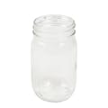 16 oz. Glass Round Canning Jar with 70G-450 Neck - Case of 12 (Cap Sold Separately)