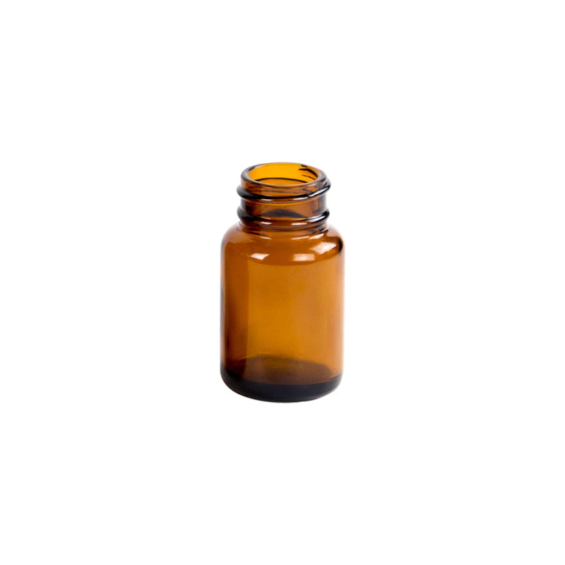 30mL Amber Glass Wide Mouth Packer Bottle with 28/400 Neck (Cap Sold Separately)