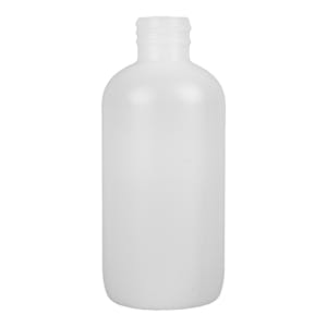 1 oz. White HDPE Boston Round Bottle with 20/410 Neck (Cap Sold Separately)