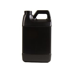 64 oz. Black HDPE F-Style Jug with 38/400 Neck  (Cap Sold Separately)