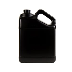 128 oz. Black HDPE F-Style Jug with 38/400 Neck  (Cap Sold Separately)