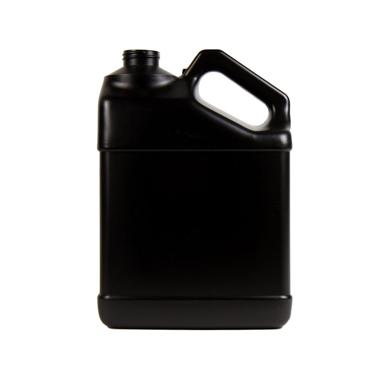 128 oz. Black HDPE F-Style Jug with 38/400 Neck  (Cap Sold Separately)
