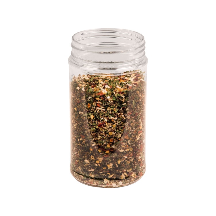 12 oz. Clear PET Round Jar with Label Panel & 63/400 Neck (Caps Sold Separately)
