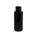 2 oz. Black PET Cylindrical Bottle with 20/410 Neck (Cap Sold Separately)