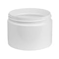 12 oz. White PET Straight-Sided Round Jar with 89/400 Neck (Cap Sold Separately)