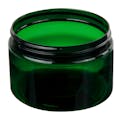 12 oz. Dark Green PET Straight-Sided Round Jar with 89/400 Neck (Cap Sold Separately)