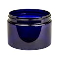 12 oz. Cobalt Blue PET Straight-Sided Round Jar with 89/400 Neck (Cap Sold Separately)