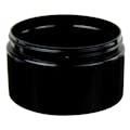 12 oz. Black PET Straight-Sided Round Jar with 89/400 Neck (Cap Sold Separately)
