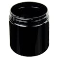 16 oz. Black PET Straight-Sided Round Jar with 89/400 Neck (Cap Sold Separately)