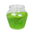 32 oz. Clear PET Apple Jar with 89mm Neck (Caps Sold Separately)