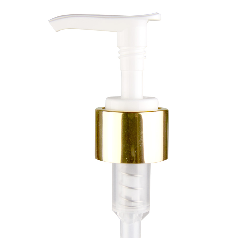24/410 Gold/White Smooth Lotion Pump - 6-1/16